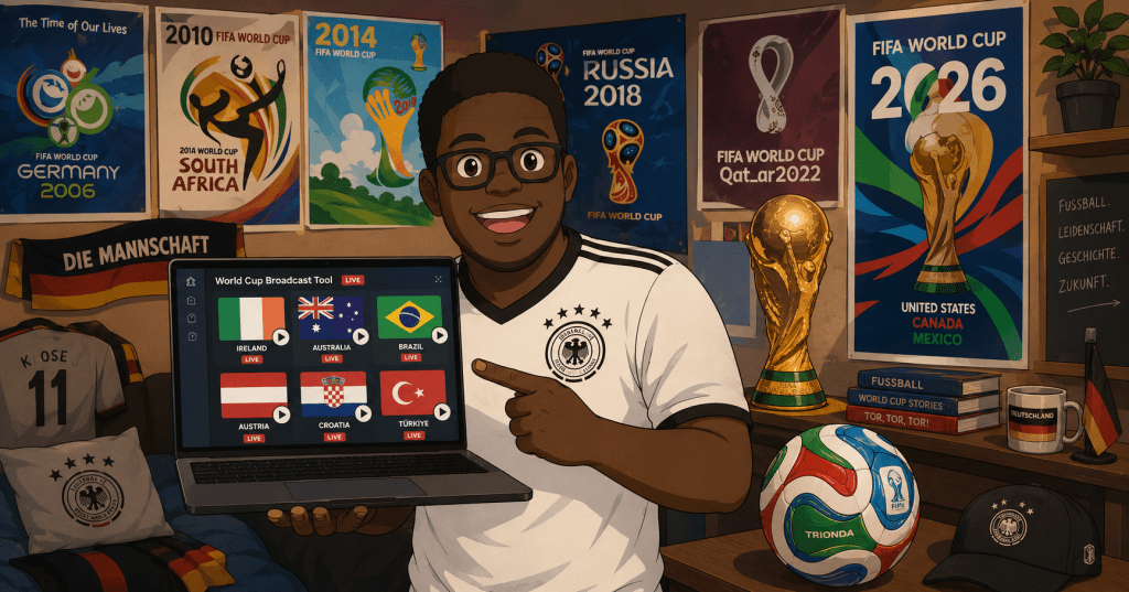 V1.9: A Guide to Watch Every World Cup Match for Free (I Built a Tool for It)